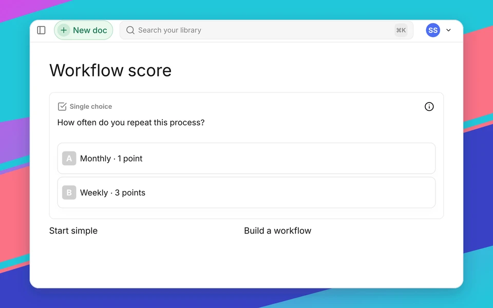 Score and assess responses